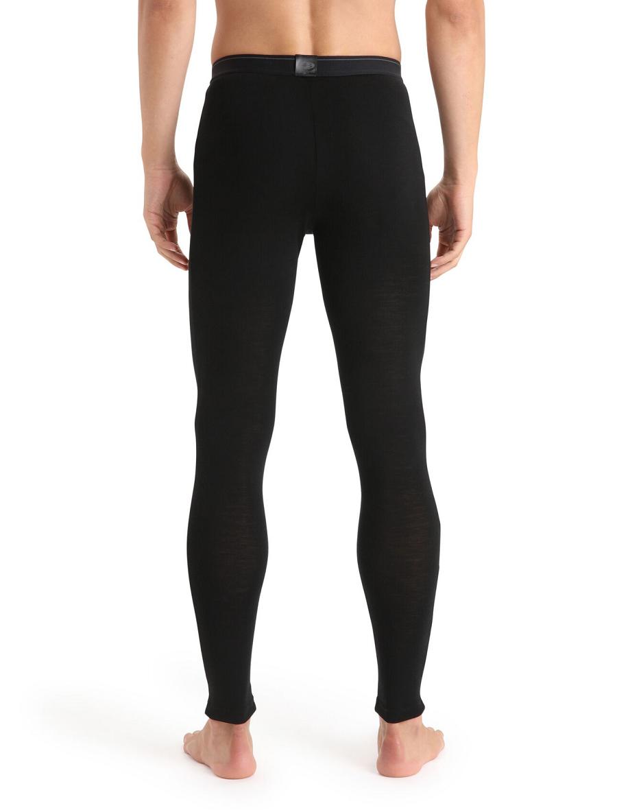 Black Icebreaker Merino 175 Everyday Thermal Men's Leggings | AU 1139XYUF